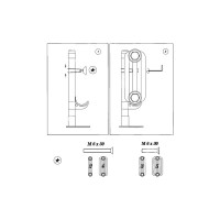 Система напольного крепежа для радиаторов IRSAP TESI высотой 500 мм, AMENBAIE66