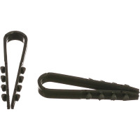 Дюбель-хомут для круглого кабеля EKF 19 - 25 мм, черный PROxima 100 шт. plc-ncc-19x25b