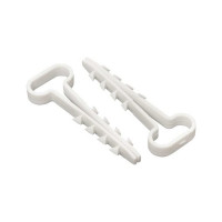 Дюбель-хомут для плоского кабеля EKF 6-14 мм, белый PROxima 100 шт. plc-cd1-6x14w