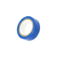 Изоляционная лента DolleX, 19 мм х 9,10 м, синяя, ПВХ PVC, ET-1319BLUE