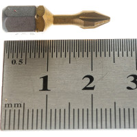 Биты фрезерованные TiN-half (10 шт; Ph1; 25 мм) D.BOR D-THT-PH01-025-010