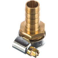 Штуцер пневматический наружная резьба 1/2- елочка 12 мм, 2 шт. + хомуты ROCKFORCE RF-MH08/08(1910)