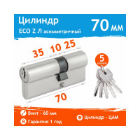Цилиндровый механизм НОРА-М ЕСО Z Л-70 40-30 хром 15330