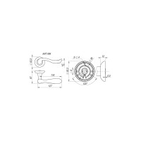 Раздельная ручка Fuaro ART RM AB/GP-7 27629