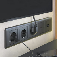 Накладка WERKEL для розетки HDMI графит рифленый W1196004 a050744