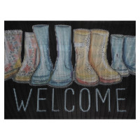 Придверный коврик ATTRIBUTE 3D BOOTS 45х75см AMB045