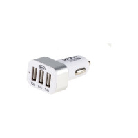 Зарядное устройство Alca 12v 3 х USB бело-серебристое 510520