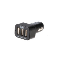 Зарядное устройство Alca, 12v 3 х USB, черное 510510