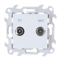 Розетка TV-SAT Simon оконечная, бел 2410486-030