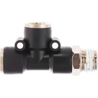 Фитинг Т-образный с наружной резьбой (8 мм; 1/4") для пластиковых трубок ROCKFORCE RF-SPD08-02(2164)