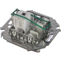 Компьютерная розетка Simon RJ45 кат.5e AMP, алюминий 1591551-033