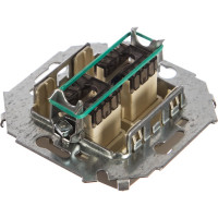 Компьютерная двойная розетка Simon RJ45 кат.5е, Systimax, шампань 1591593-034