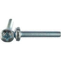 Винт КРЕП-КОМП полуцилиндрическая головка, цинк DIN7985 8х45 100шт вц845ф