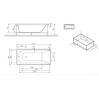 Каркас для ванны AM.PM Spirit 180х80 см W72A-180-080W-R2