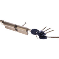 Цилиндр DOORLOCK V K2300AB N серия Variant, никелированный, 50xK60 мм, кл/пов. кнопка, 5 перф.ключей 79098