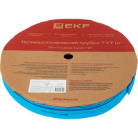 Термоусаживаемая трубка EKF ТУТ 20/10 синяя рулон PROxima tut-20-g