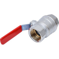 Шаровой кран GEKON хром, с вн./вн. резьбой 1", ручка-рычаг GK 550 1