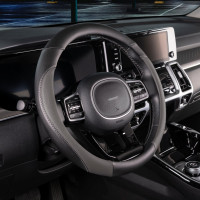 Оплетка SKYWAY Combo-6 M Черно/серая экокожа S01102291