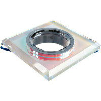Светильник ЭРА DK8 CH/PR декор стекло квадрат MR16,12V/220V, 50W, хром/перламутр C0043790