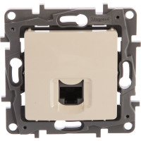 Розетка Legrand компьютерная RJ45 категория 6 UTP Legrand Etika слоновая кость 672353