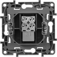 Розетка Legrand телефонная RJ11 Legrand Etika алюминий 672440
