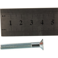 Винт с потайной головкой Саморезик 6х40 оцинк. DIN 965, 180 шт. DIN965-6х40-180