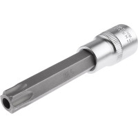 Головка с длинной вставкой TORX с отверстием, 1/2", TH60, L 100 мм AV Steel AV-526360