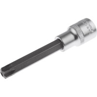 Головка с длинной вставкой TORX с отверстием, 1/2", TH55, L 100 мм AV Steel AV-526355