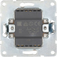 2-клавишный выключатель LK Studio с индикаторами, схема 5L, 16 A, 250 B, бежевый 861201-1