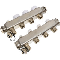 Коллекторный блок для теплого пола и радиаторного отопления 1x3/4EU отв.-3 Gekon GK 73103