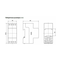 Вольтметр TDM В45ПД 300В-1.5 din-рейка SQ1102-0307