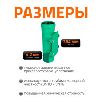 Ревизия ливневой канализации Ostendorf 110 мм 778310