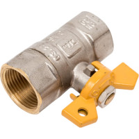 Шаровой кран Terma для газа 3/4в/в бабочка 26064