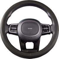 Оплетка SKYWAY Hit-2 M, серая, экокожа S01102040