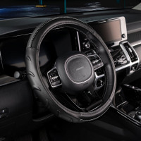 Оплетка SKYWAY Luxury-6 M, черная, экокожа S01102430