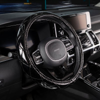 Оплетка SKYWAY Luxury-5 M, черная с черной прострочкой, полиэстер S01105002