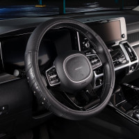 Оплетка SKYWAY Luxury-3 M, черная, экокожа S01102264
