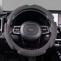 Оплетка SKYWAY Sponge ribby 5 подушечек, M, серая, замша S01101028
