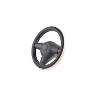 Оплётка руля AUTOPROFI экокожа, размер М AP-1931 BK PINK M