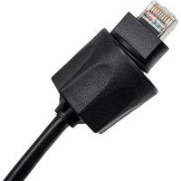 Индустриальный патч-корд LANMASTER RJ45-RJ45 4 пары FTP категория 5е 5м черный, LAN-S45-45-5.0-WP