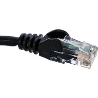 Патч-корд LANMASTER RJ45-RJ45, 4 пары, UTP, категория 5е, 0.3 м, черный, LSZH, LAN-PC45/U5E-3.0-BK LAN-PC45/U5E-0.3-BK