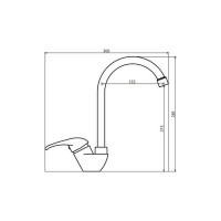 Смеситель для кухни Dorff Comfort материал полимер, цвет хром D8000000