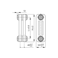 Стальной трубчатый радиатор IRSAP TESI/3 565 EL30 CL.01 T25/RR305653001A425N01