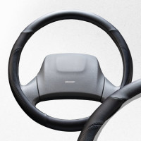Оплетка SKYWAY Top-4 L черная, экокожа S01102294