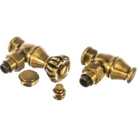 Комплект SR Rubinetterie Liberty 1/2х3/4 угловой, цвет бронза, 0320-2000Z000