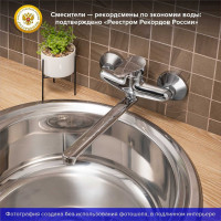 Смеситель для кухни с длинным поворотным изливом РМС SL86-005