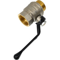 Кран шаровой латунный LD Pride, вн./нар.резьба, ручка-рычаг, 1 1/2" 47.40.B-Н.Р LD 47.122.2.40.M02