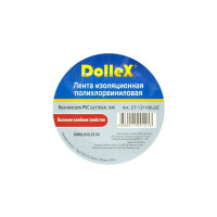 Изоляционная лента DolleX, 19 мм х 9,10 м, синяя, ПВХ PVC, ET-1319BLUE