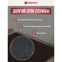 Влаговпитывающий коврик VORTEX ребристый TRIP 50х80 см, коричневый 24191