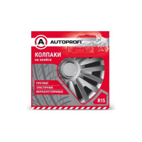 Колпаки на колёса AUTOPROFI размер 15 370мм WC-1105 SILVER 15